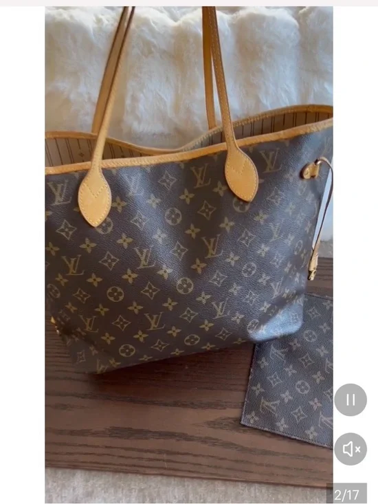 LV NEVERFULL MM/POCHETTE BUNDLE - Picture 1 of 17